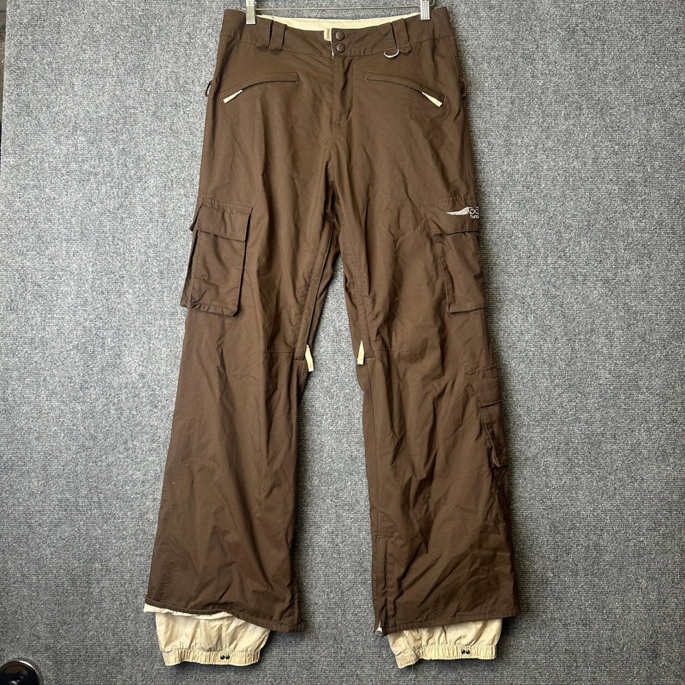 Burton Snowboard Pants Mens Small Brown Cargo Winter Ski Outdoor Gorpcore